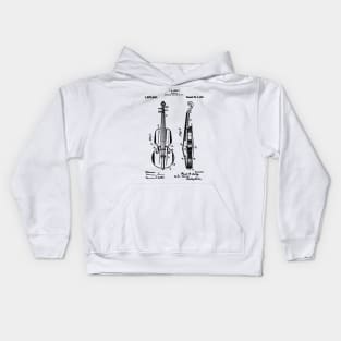 Violin 1921 Patent Kids Hoodie